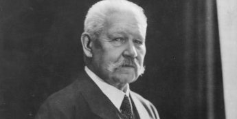 Porträt des Politikers Paul von Hindenburg